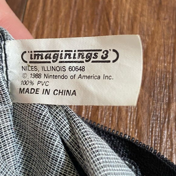 Nintendo RARE vintage original 1988 black red fanny pack fannypack bag pouch - Picture 7 of 7